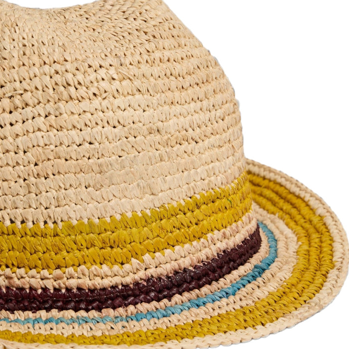 Stripe Detailed Raffia Sun Hat