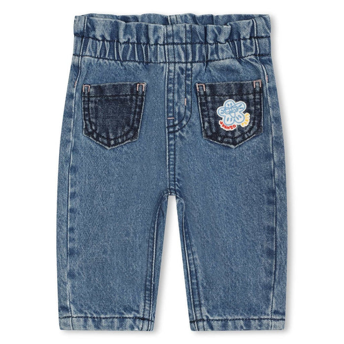 Logo Appliqué Denim Trousers