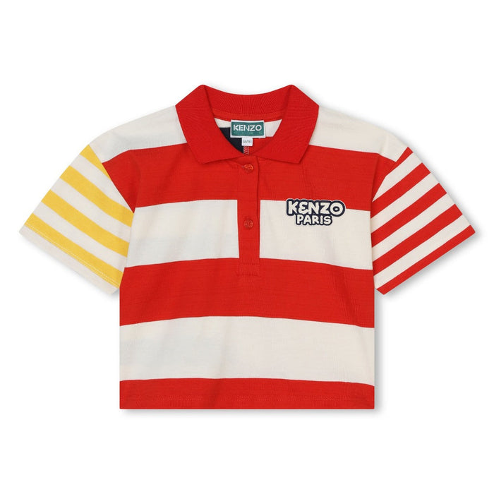 Striped Cotton Polo Shirt