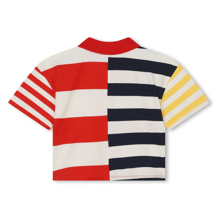 Striped Cotton Polo Shirt