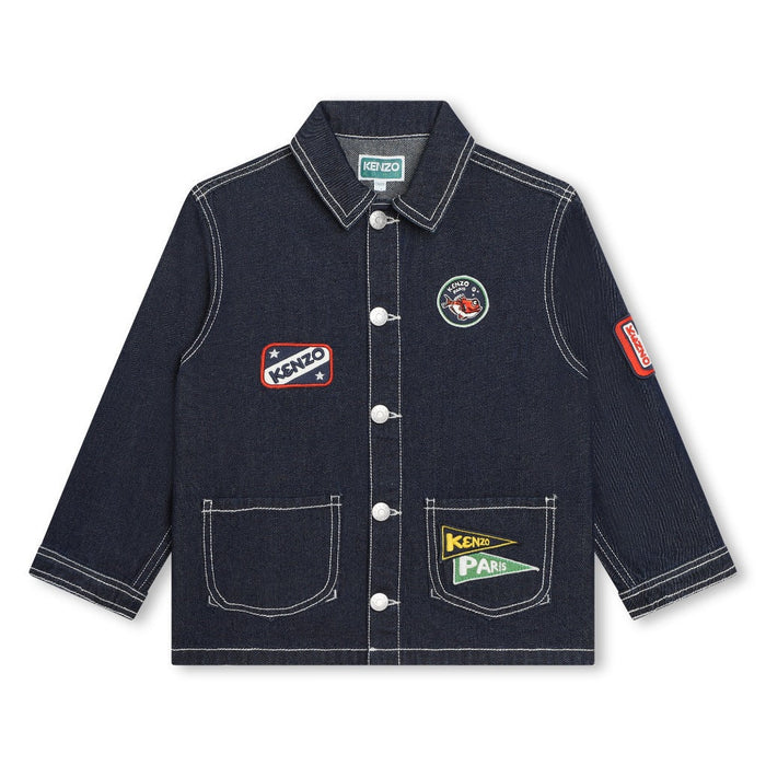 Logo Patch Denim Jacket