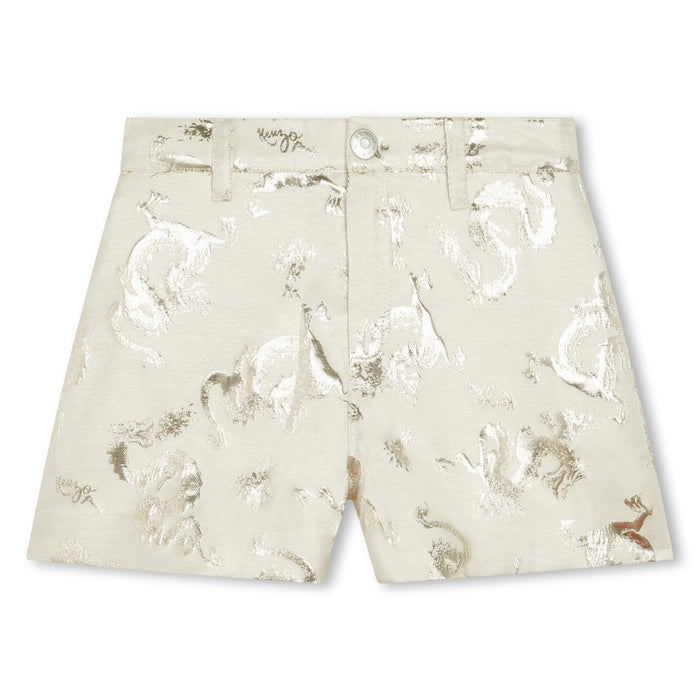 Metallic Patterned Jacquard Shorts