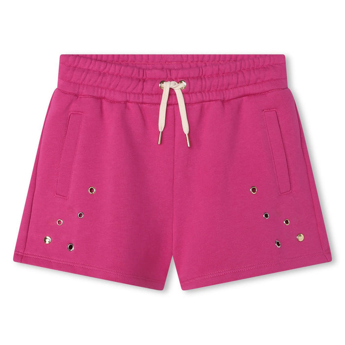 Eyelet Detailing Organic Cotton Shorts