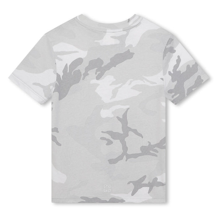 Logo Print Camouflage T-shirt