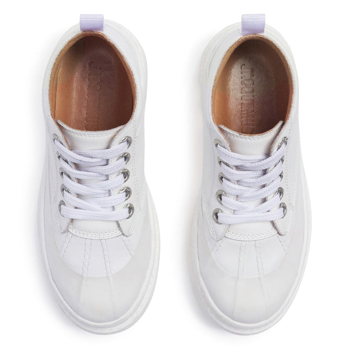 Lace Up Leather Sneakers