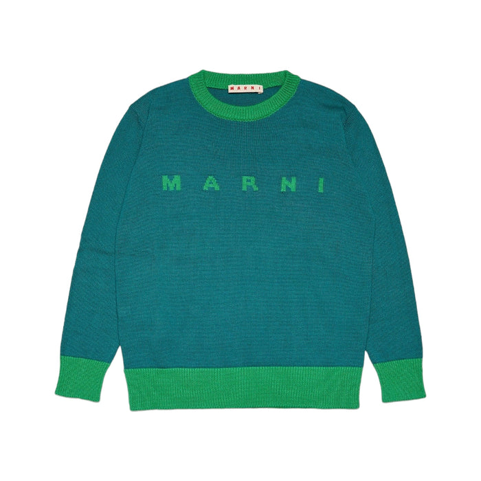 Logo Intarsia Cotton Jumper