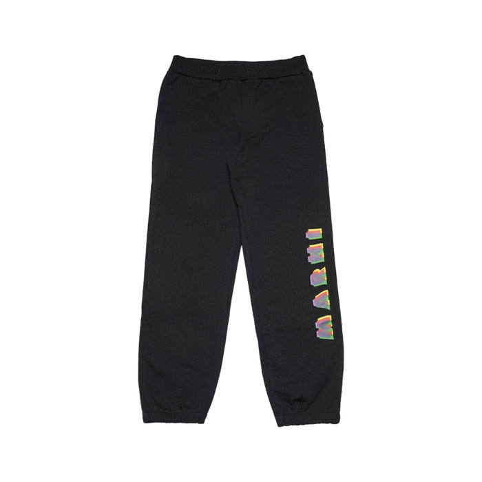 Logo Print Cotton Track Pants