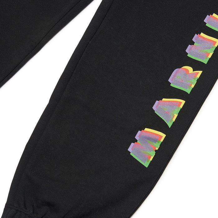 Logo Print Cotton Track Pants