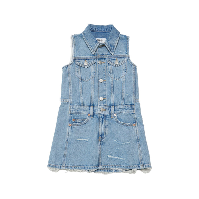 Sleveless Denim Dress