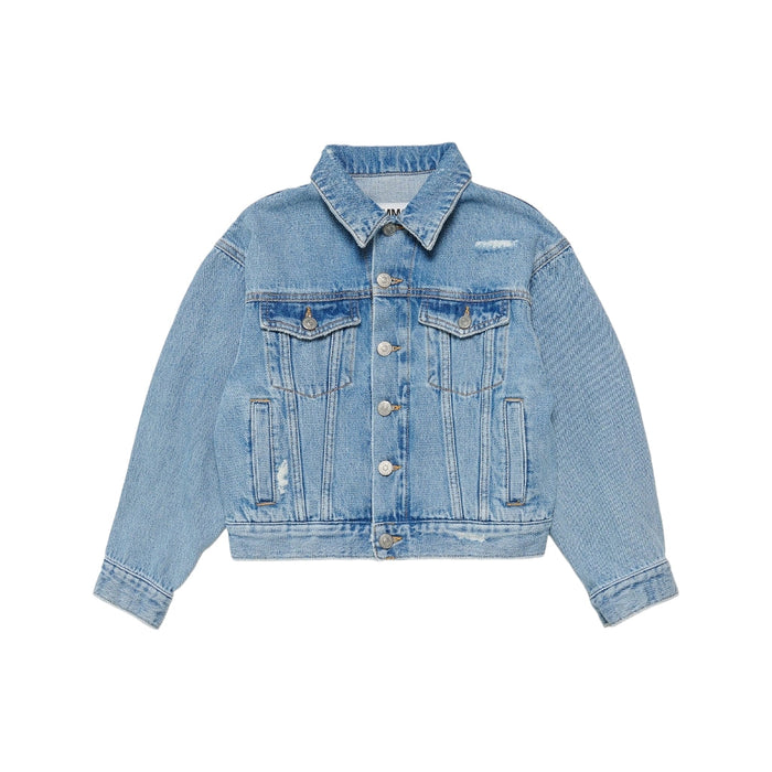 Logo Embroidered Denim Jacket