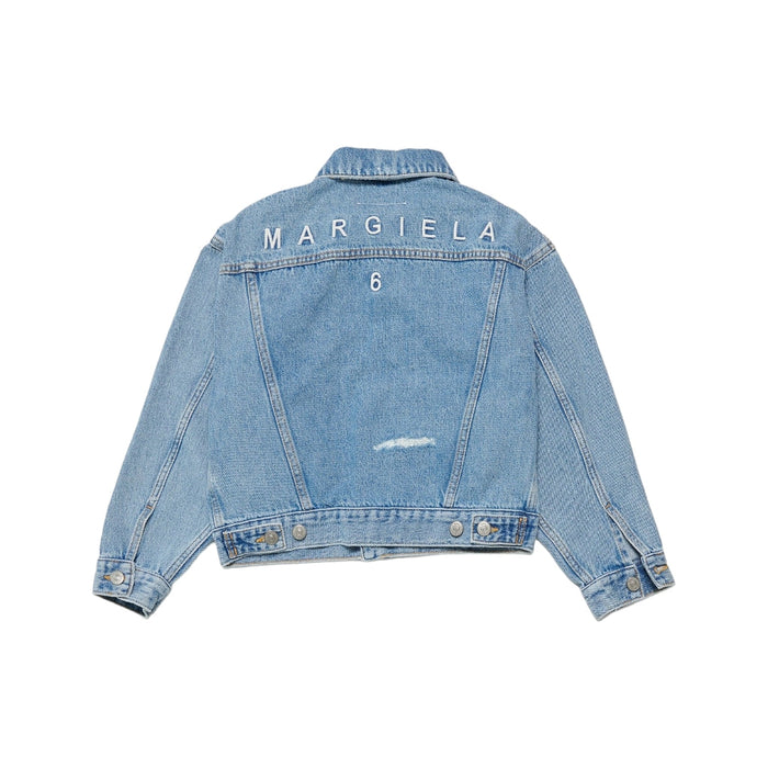 Logo Embroidered Denim Jacket