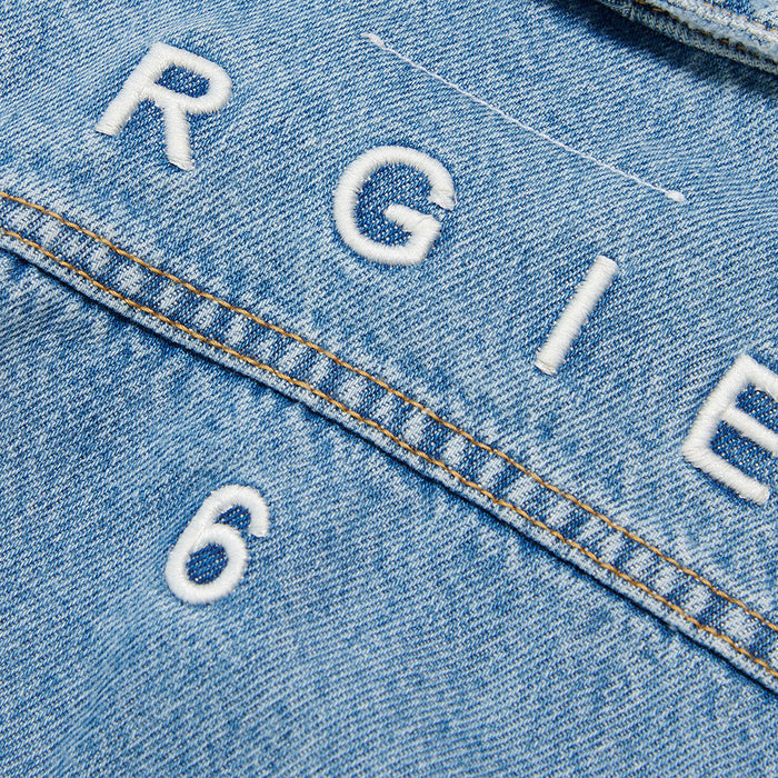 Logo Embroidered Denim Jacket