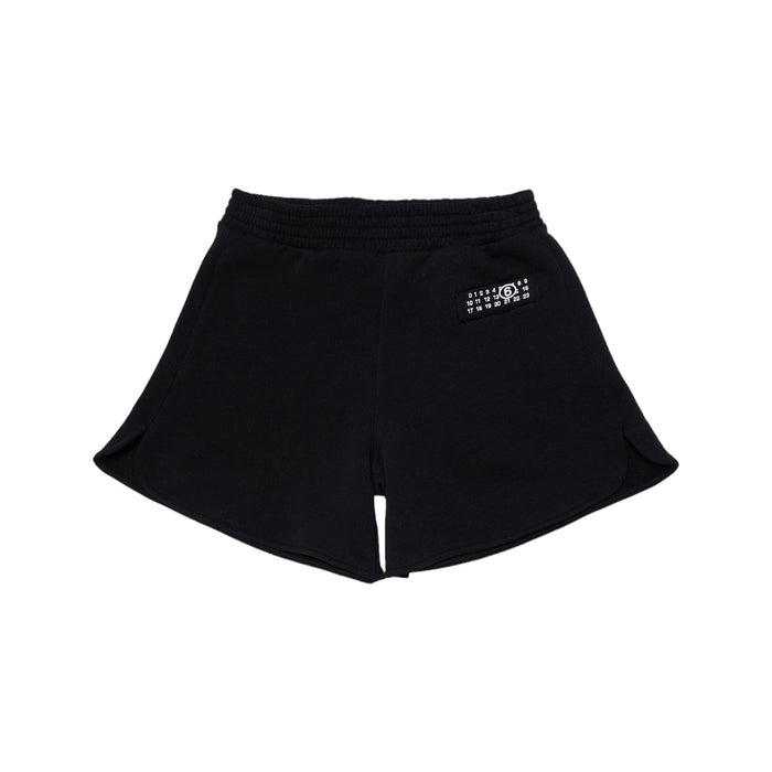 Numbers Motif Cotton Track Shorts