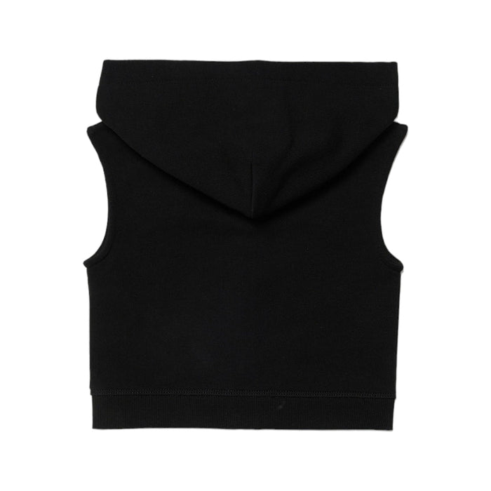 Logo Print Hooded Vest