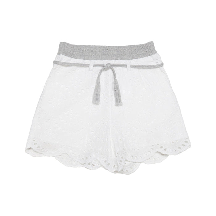 Floral Lace Cotton Shorts