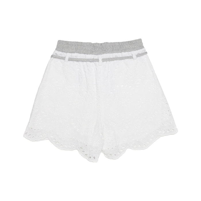 Floral Lace Cotton Shorts