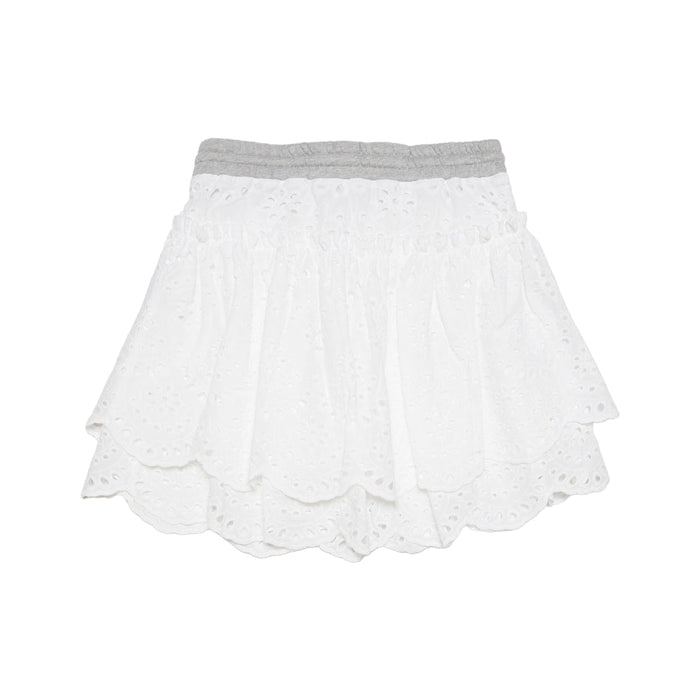 Floral Lace Cotton Skirt