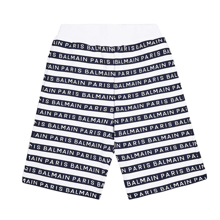 Logo Print Cotton Shorts