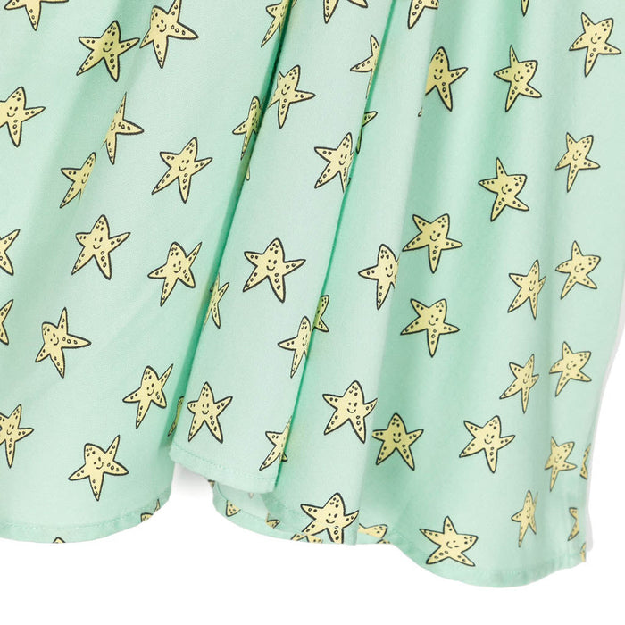 Star Print Flared Dress