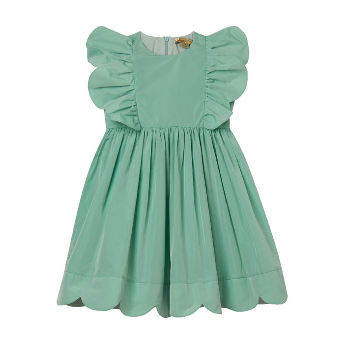 Ruffled Trim Cotton Dress