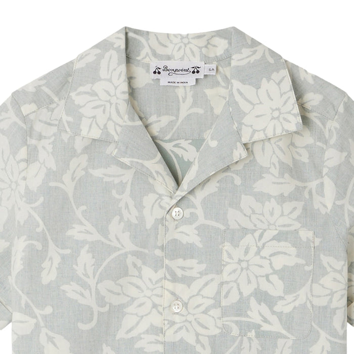 Steve Floral Print Cotton Shirt