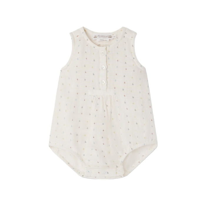 Nico Bébé Print Cotton Romper