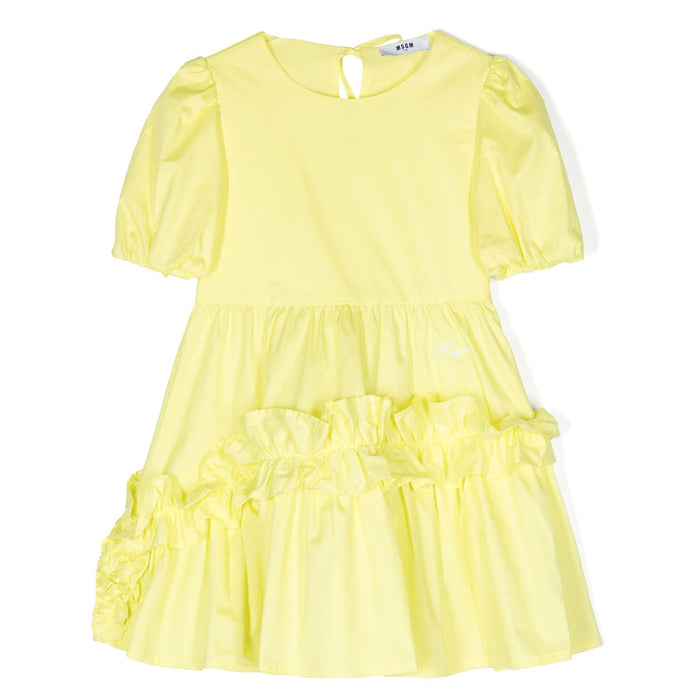 Ruffled Poplin Dress