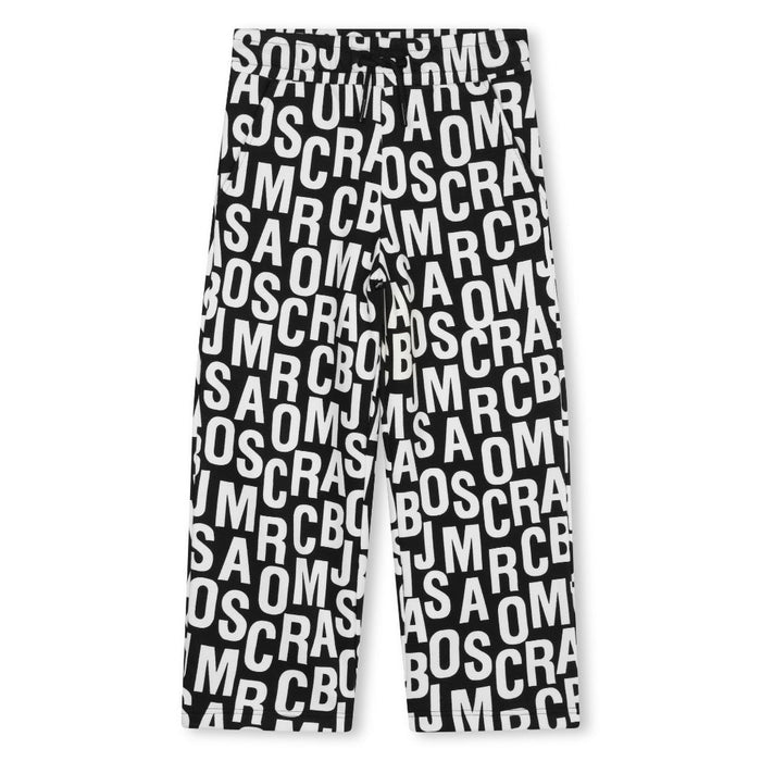 Logo Print Straight Leg Trousers