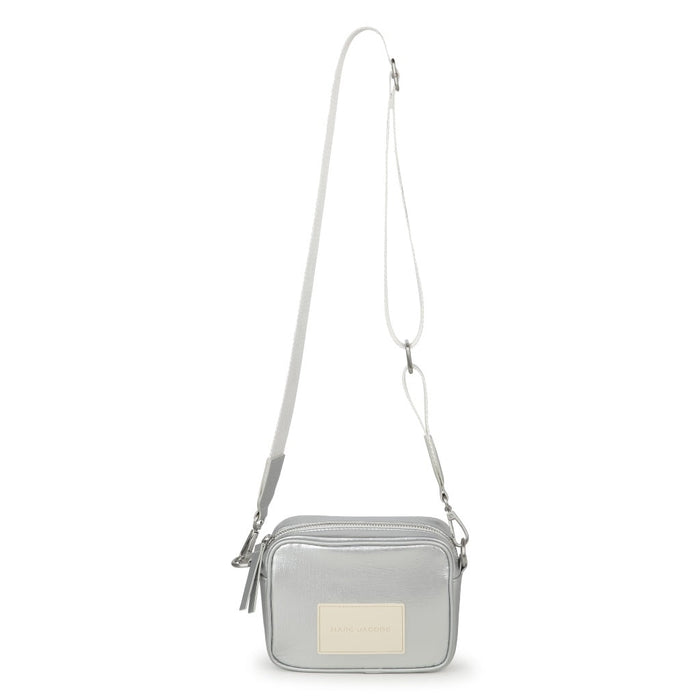 Logo Patch Metallic Crossbody Bag