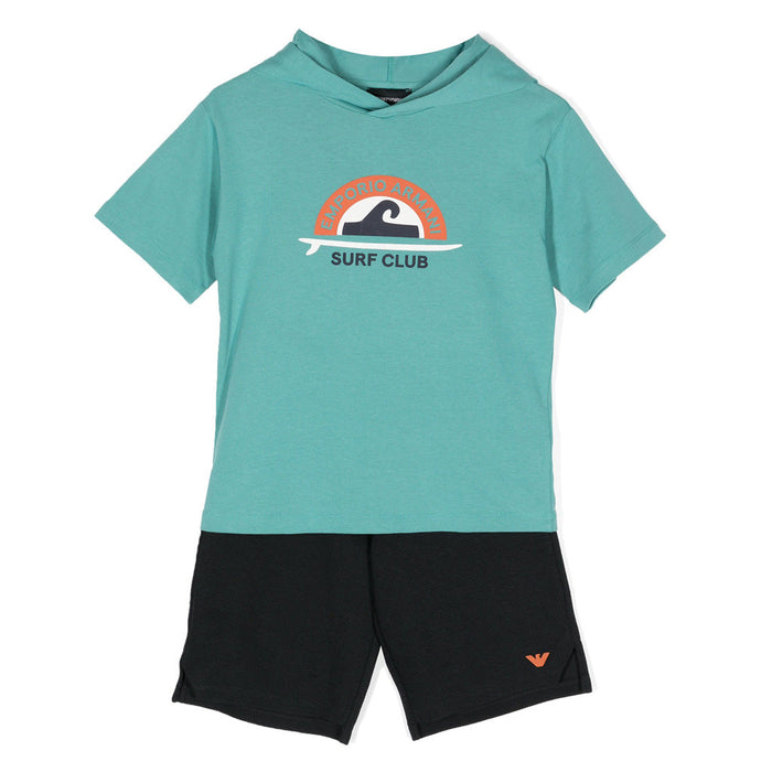 Surf Print Cotton Tracksuit Set