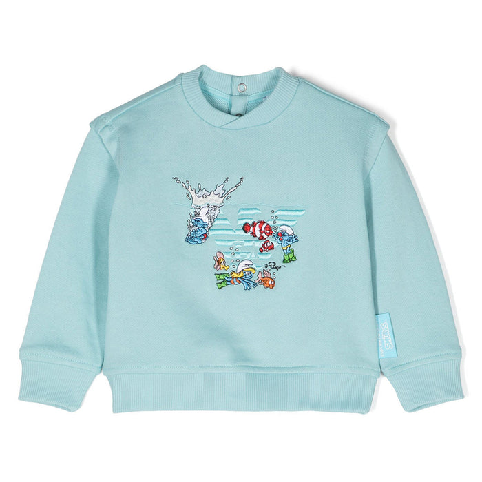 X The Smurfs Embroidered Sweatshirt