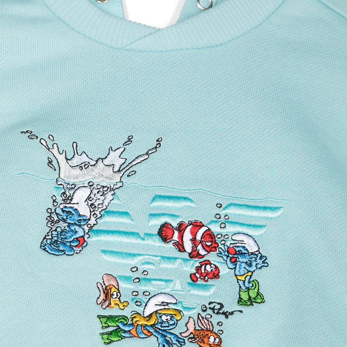 X The Smurfs Embroidered Sweatshirt