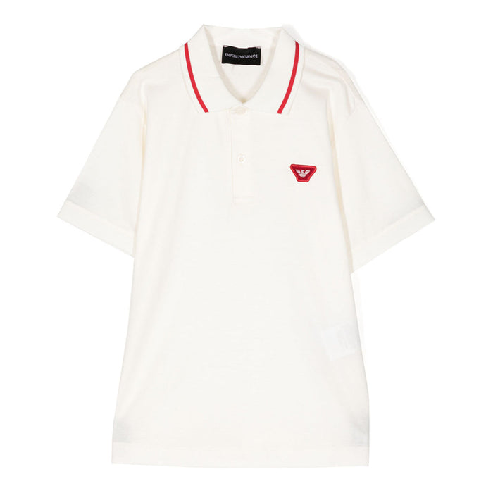 Eagle Appliqué Jersey Polo Shirt