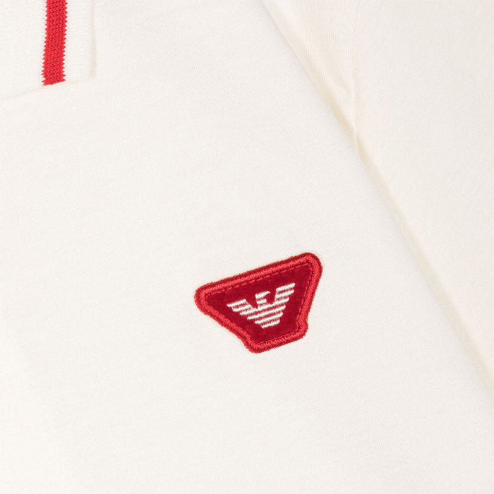 Eagle Appliqué Jersey Polo Shirt