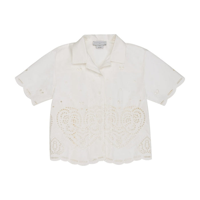 Broderie Anglaise Cotton Shirt