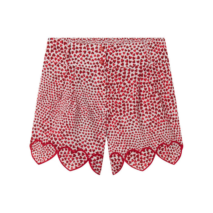 Cotton Voile High Summer Hearts AOP Shorts