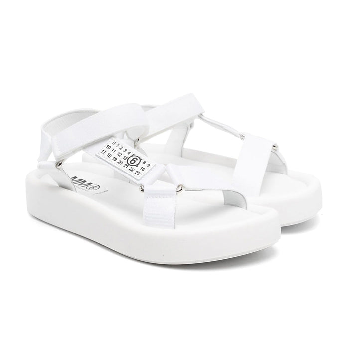 Logo Tape Flatform Sandals