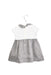 A Grey Short Sleeve Dresses from Il Gufo in size 6-12M for girl. (Back View)