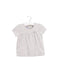 A Grey Short Sleeve Tops from Petit Bateau in size 12-18M for girl. (Front View)