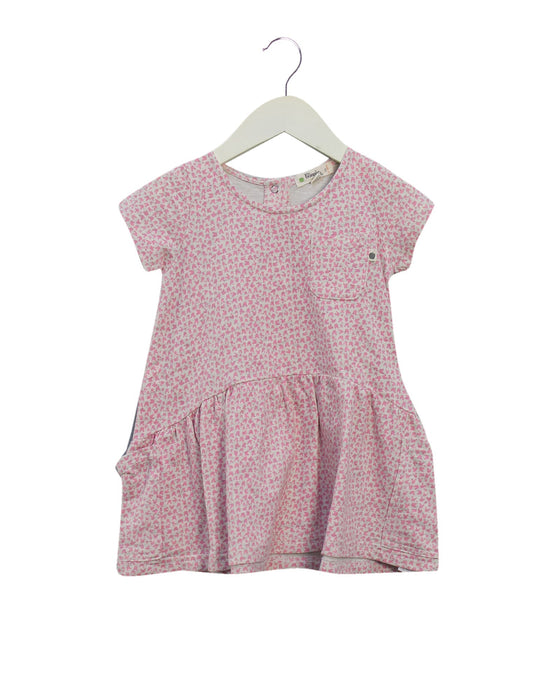 A Pink Short Sleeve Dresses from The Bonnie Mob in size 12-18M for girl. (Front View)