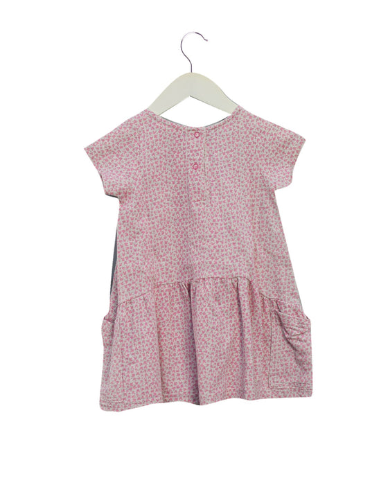 A Pink Short Sleeve Dresses from The Bonnie Mob in size 12-18M for girl. (Back View)