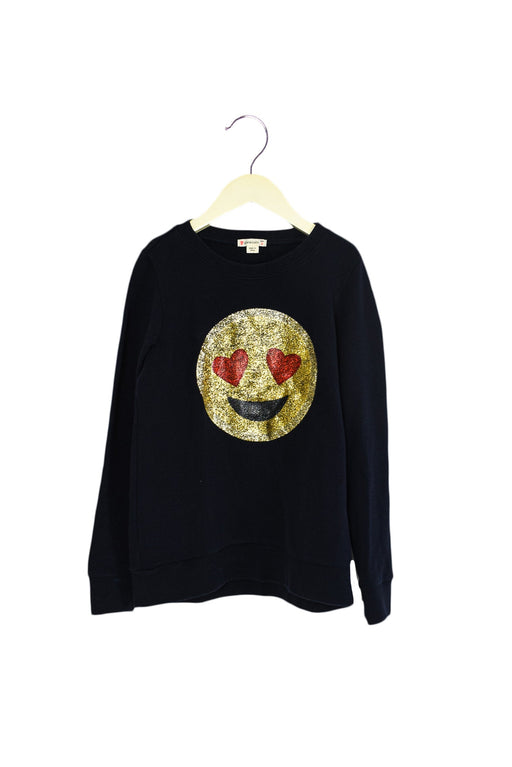 A Navy Crewneck Sweatshirts from Crewcuts in size 8Y for girl. (Front View)