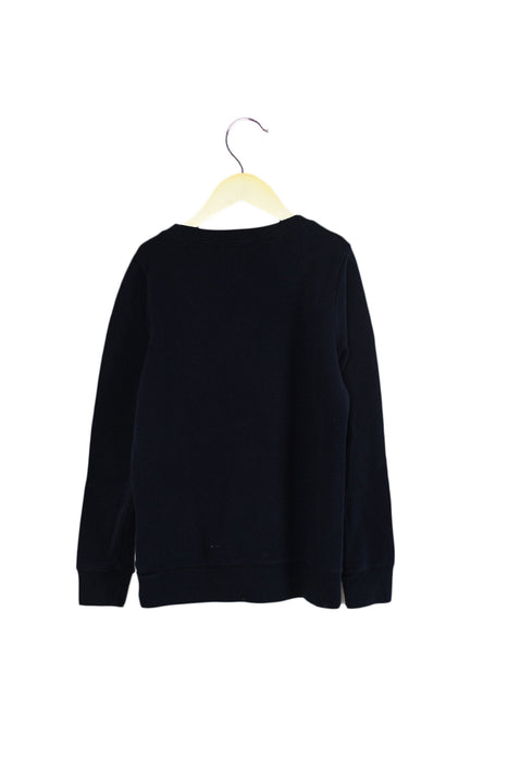 A Navy Crewneck Sweatshirts from Crewcuts in size 8Y for girl. (Back View)