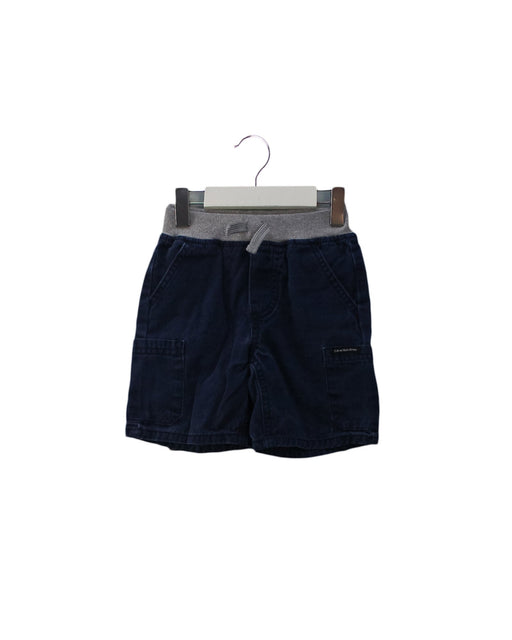 A Navy Shorts from Calvin Klein in size 2T for girl. (Front View)