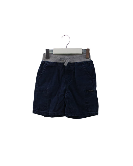 A Navy Shorts from Calvin Klein in size 2T for girl. (Front View)