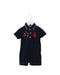 A Navy Short Sleeve Rompers from Nicholas & Bears in size 6-12M for boy. (Front View)