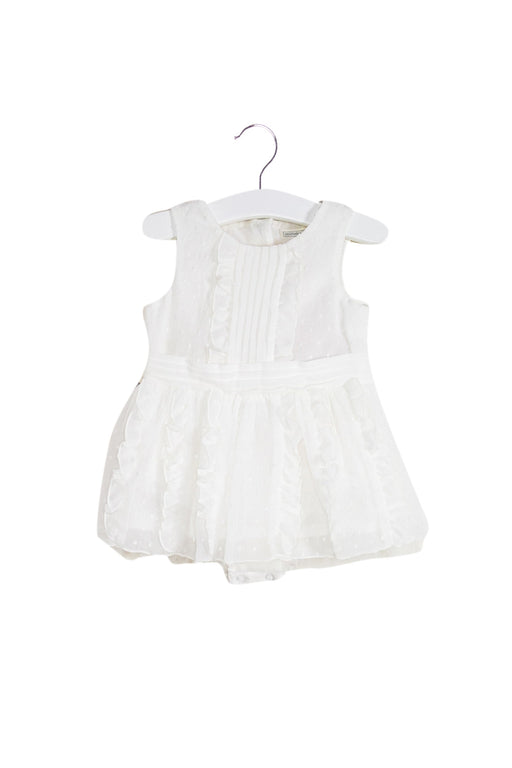 A White Sleeveless Dresses from Nicholas & Bears in size 6-12M for girl. (Front View)