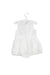 A White Sleeveless Dresses from Nicholas & Bears in size 6-12M for girl. (Back View)