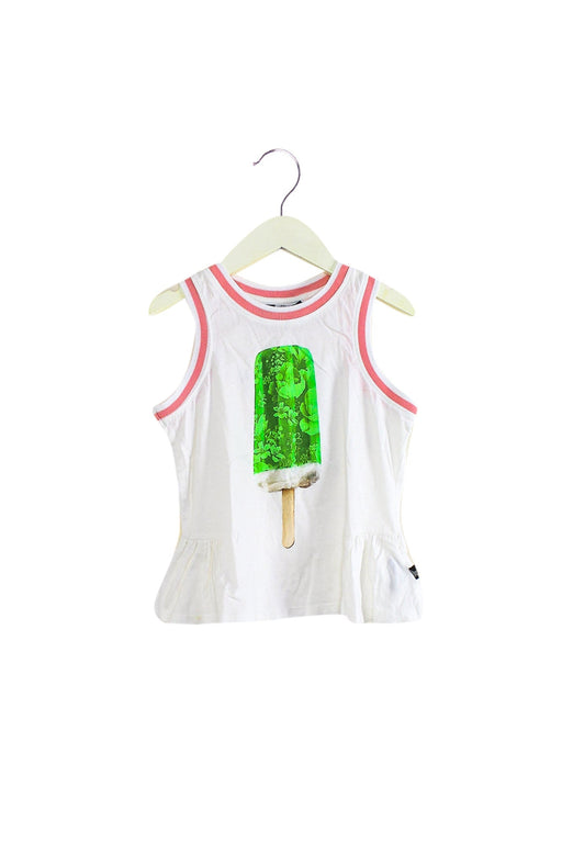 A White Sleeveless Tops from Molo in size 6T for girl. (Front View)