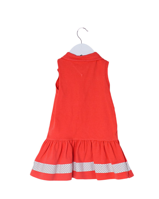 A Pink Sleeveless Dresses from Tommy Hilfiger in size 2T for girl. (Back View)